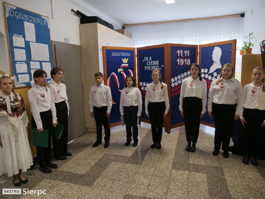 Święto Niepodległości w I Prywtanej SP w Sierpcu