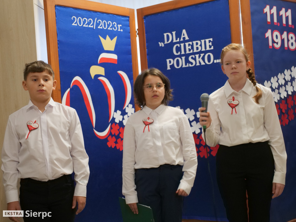 Święto Niepodległości w I Prywtanej SP w Sierpcu