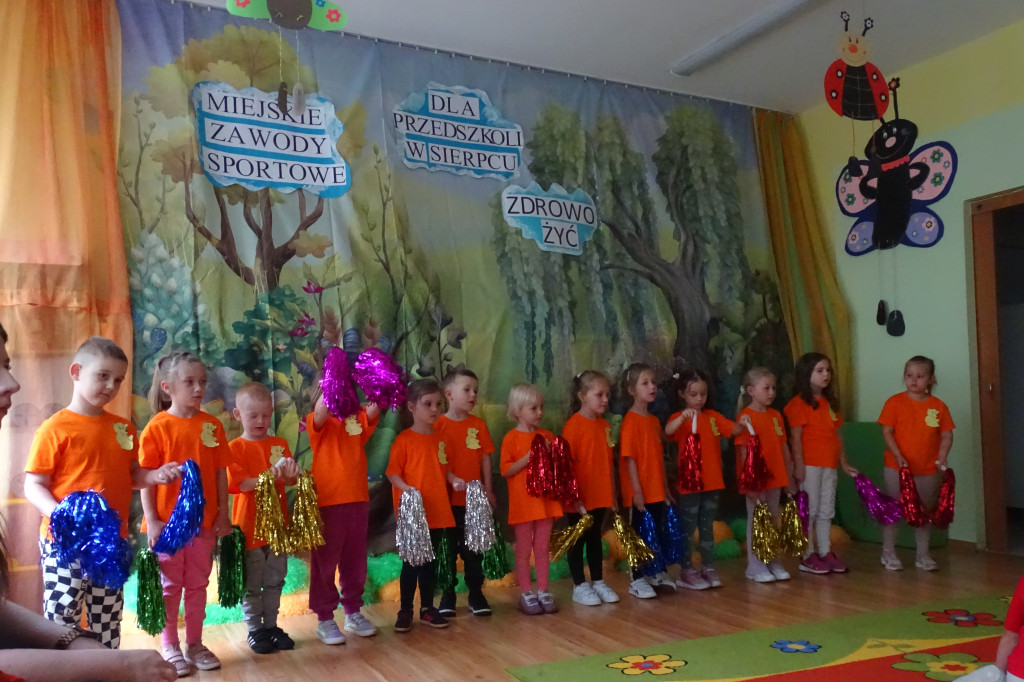 Sportowe zawody przedszkoli
