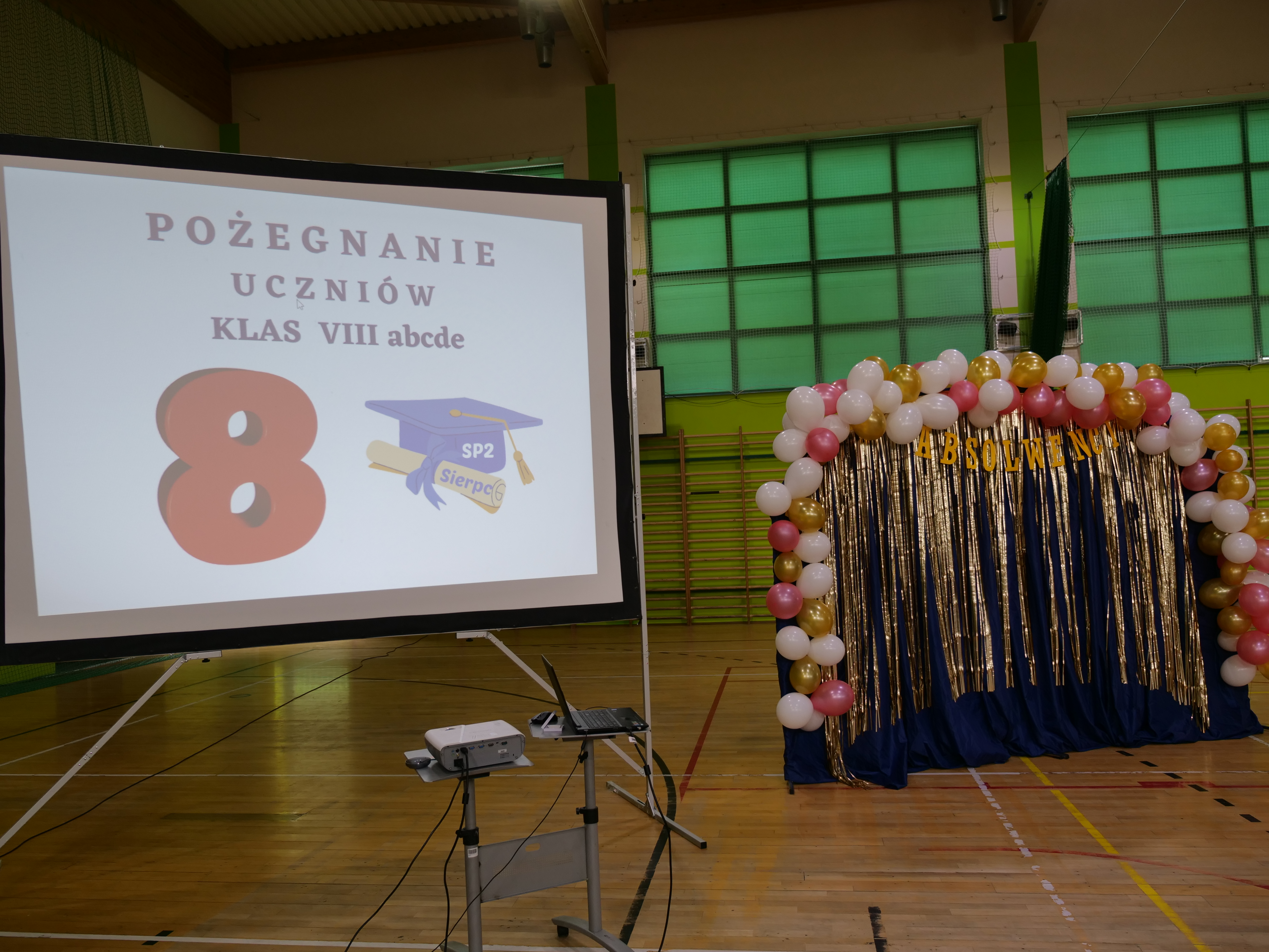 Zakończenie roku dla klas VIII w SP nr 2