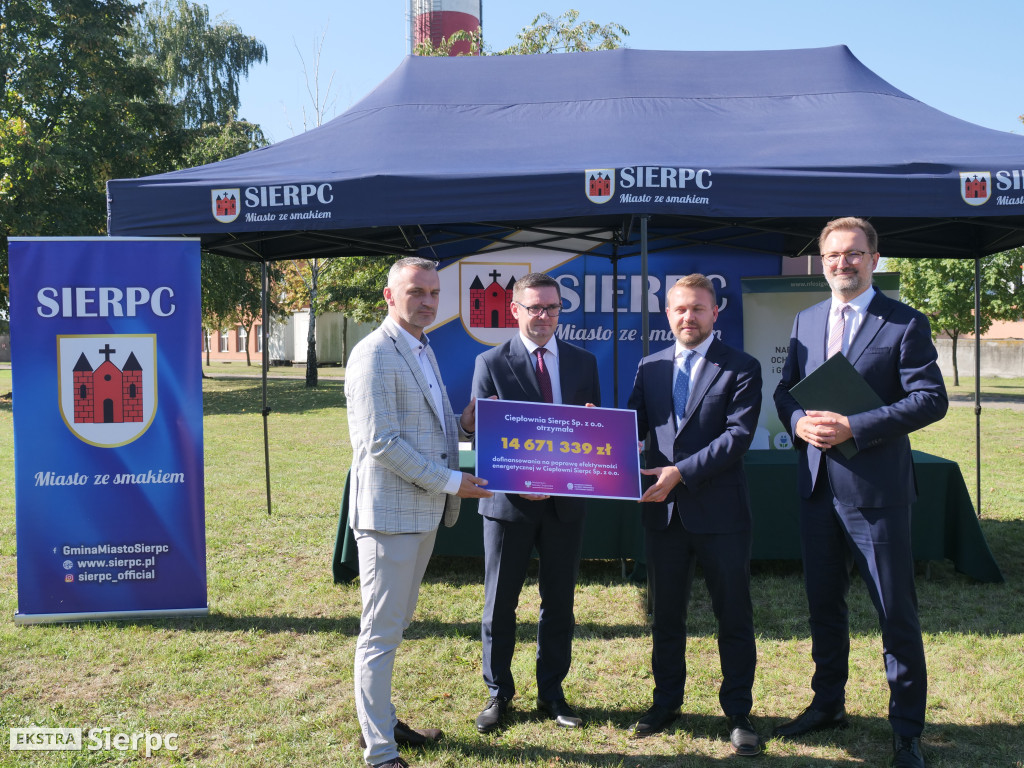 Dotacja dla sierpeckiej Ciepłowni