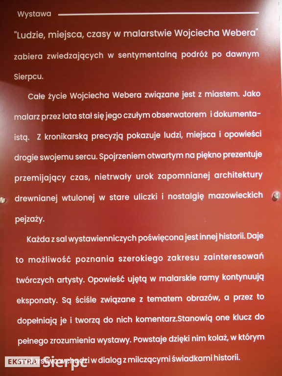 Wystawa Wojciecha Webera w sierpeckim Ratuszu