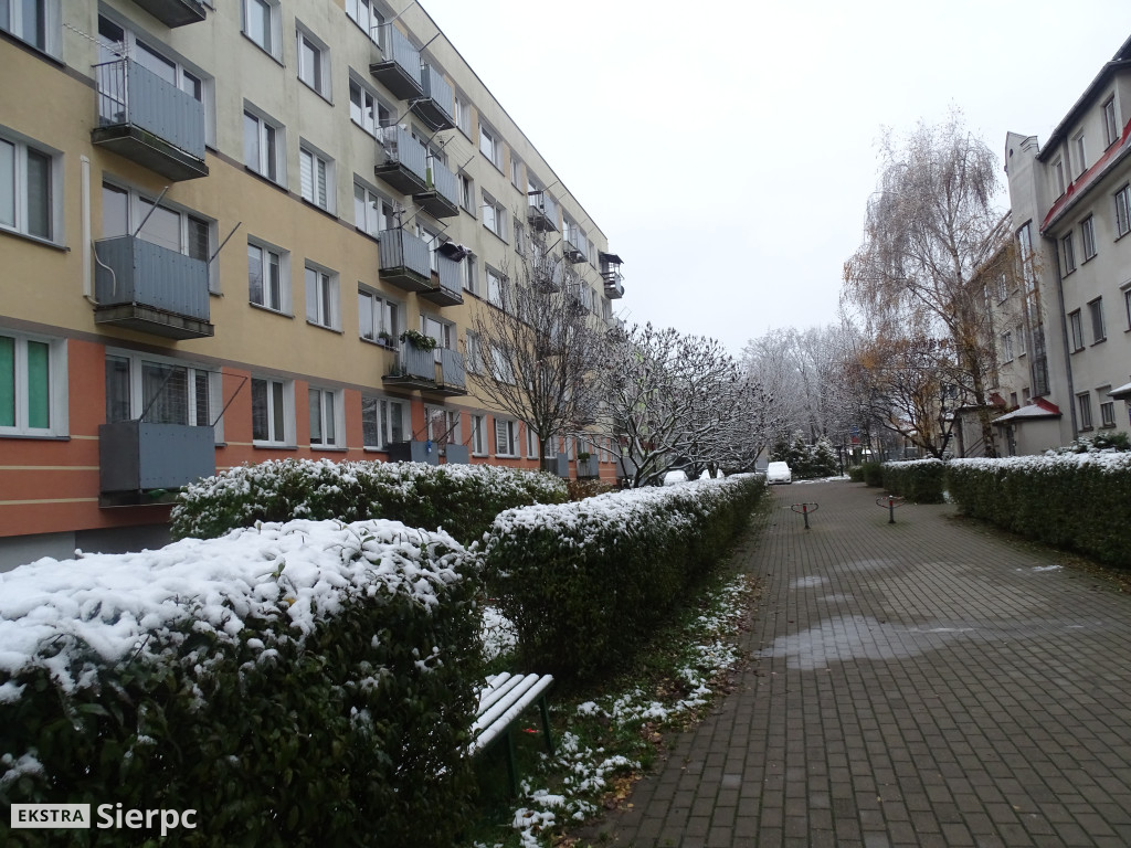 Pierwszy śnieg w Sierpcu