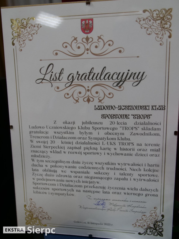 20 lat L-UKS Trops Goleszyn