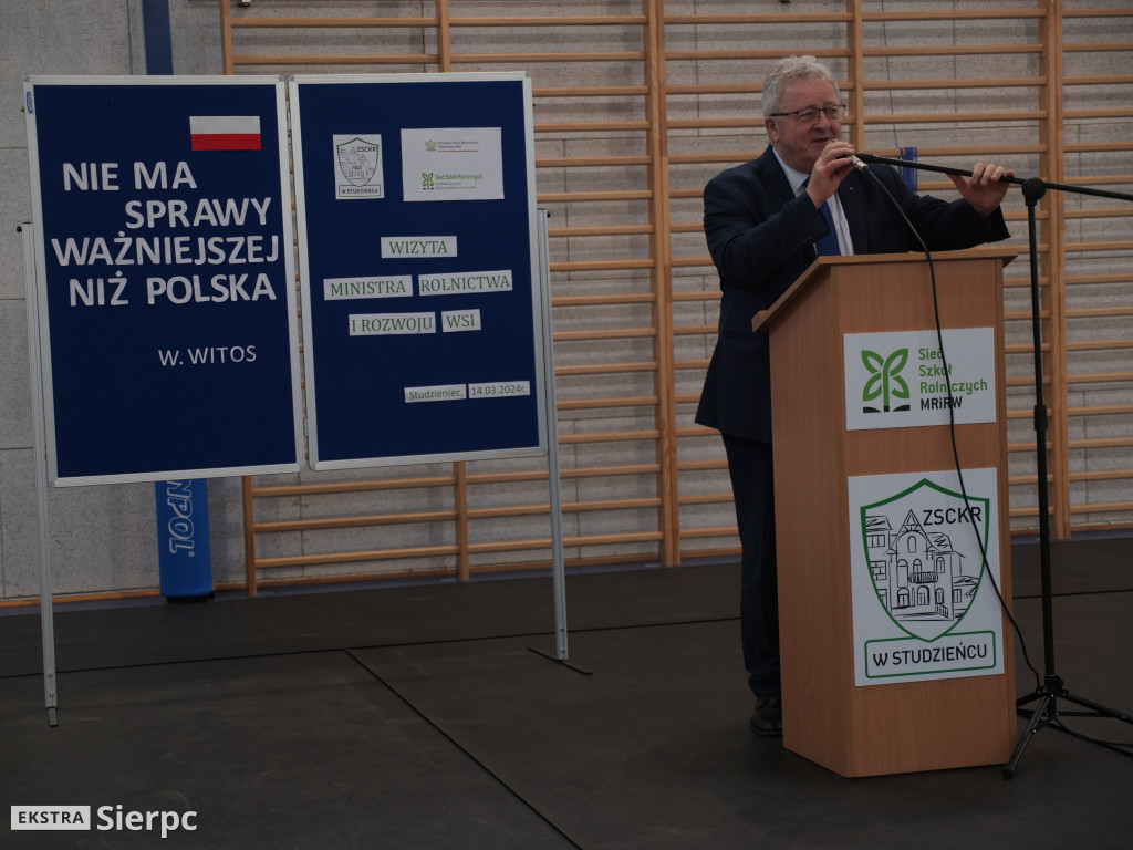 Wizyta ministra rolnictwa w powiecie sierpeckim