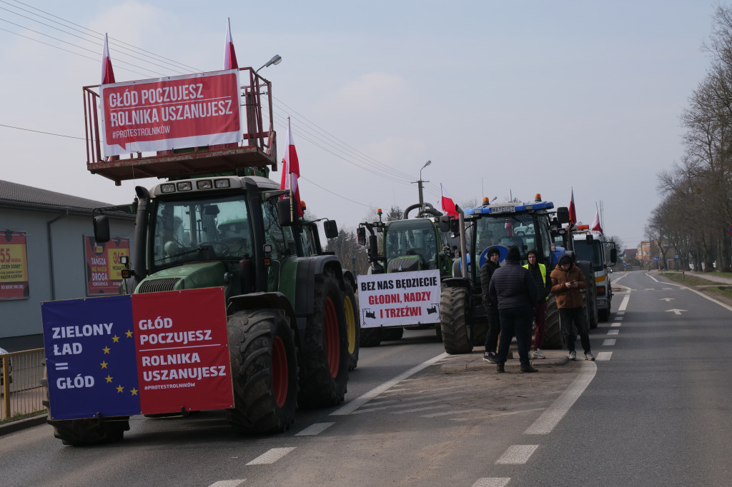 Protest rolników w Sierpcu