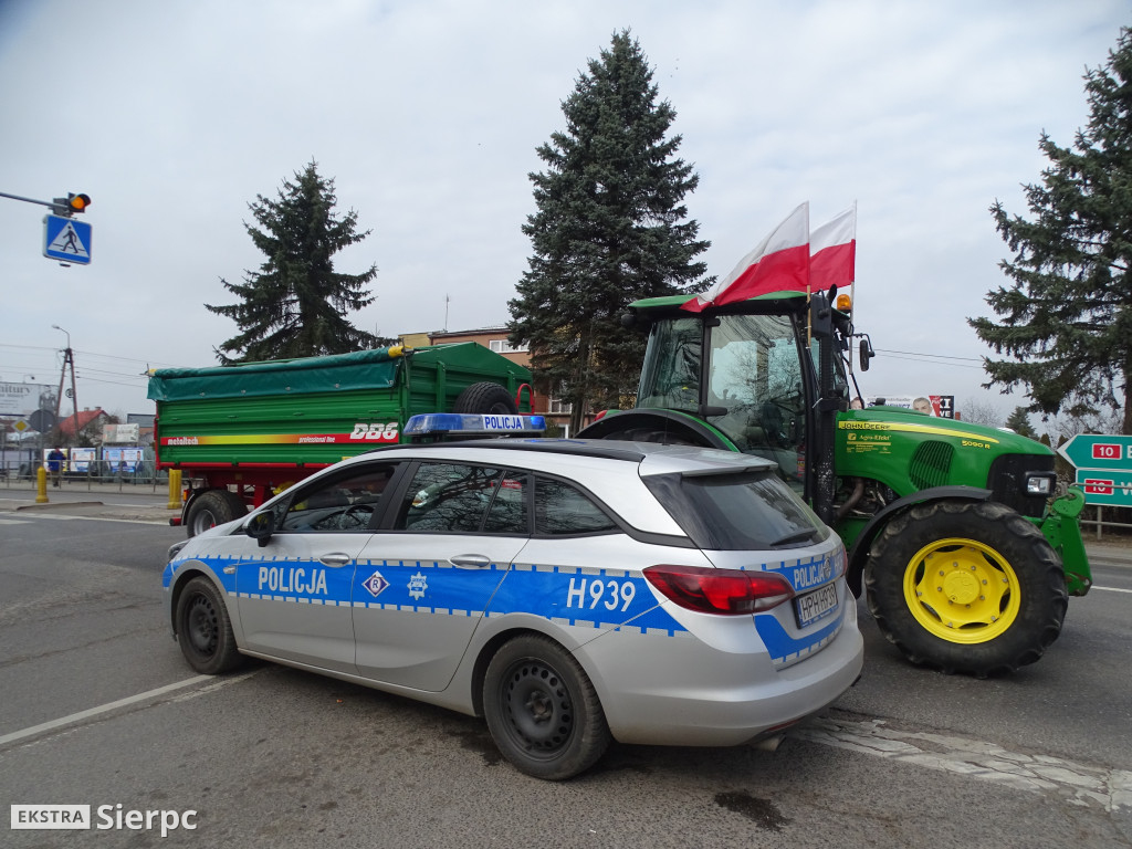 Protest rolników w Sierpcu