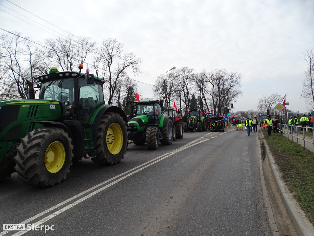 Protest rolników w Sierpcu