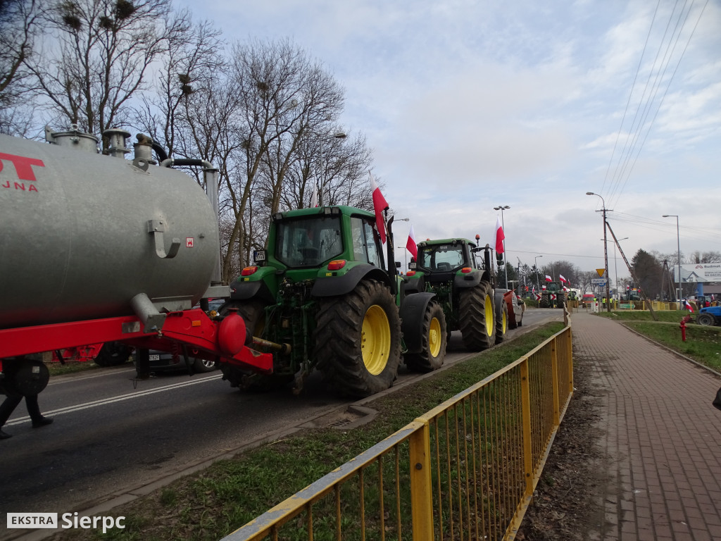 Protest rolników w Sierpcu
