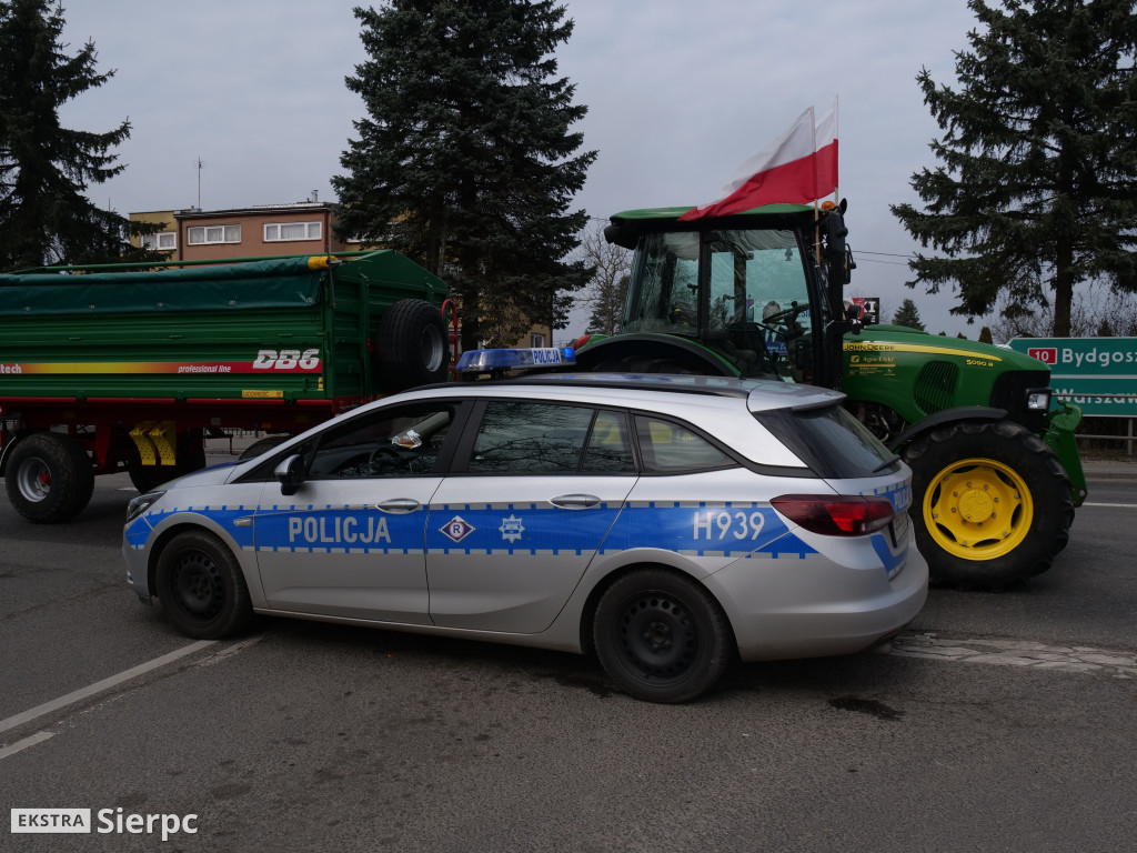 Protest rolników w Sierpcu