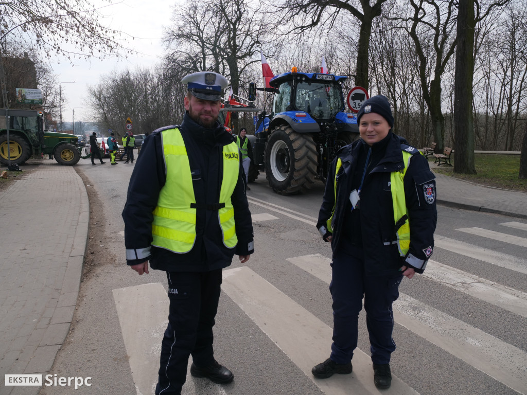 Protest rolników w Sierpcu