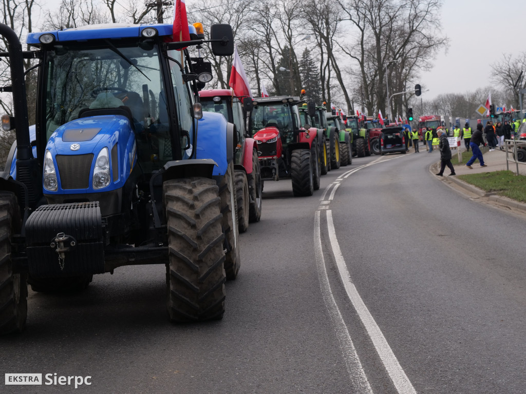 Protest rolników w Sierpcu