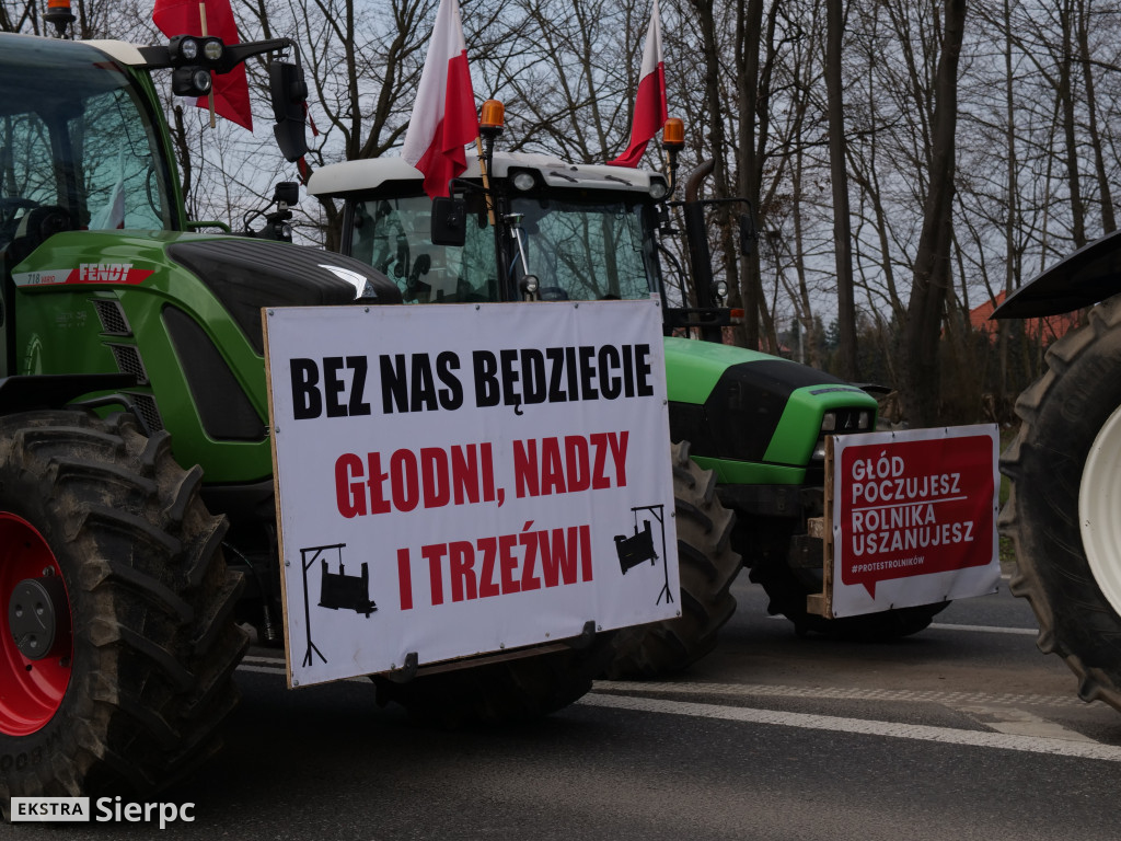 Protest rolników w Sierpcu