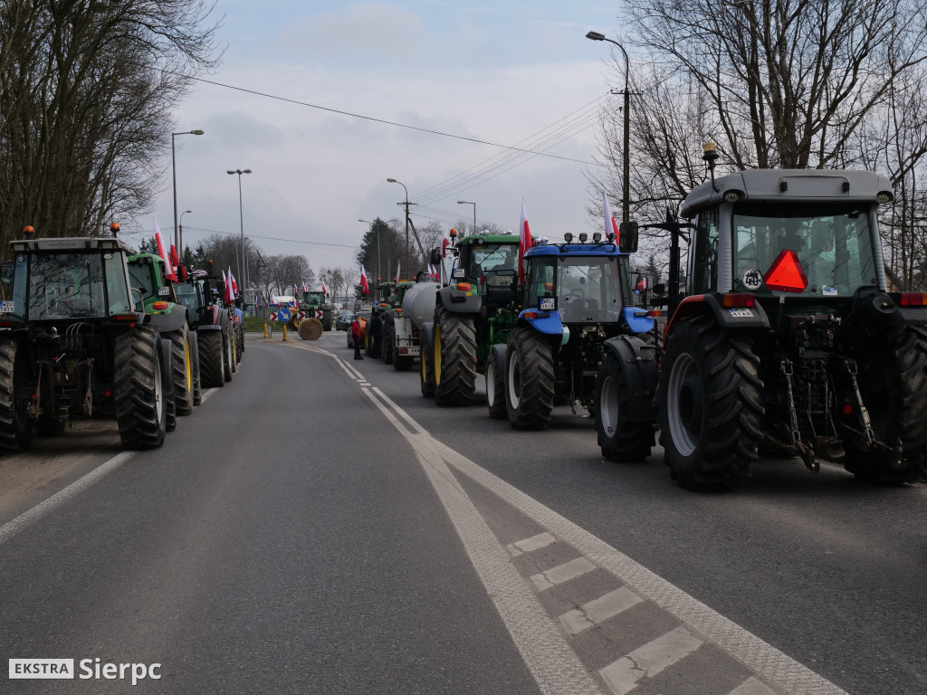 Protest rolników w Sierpcu