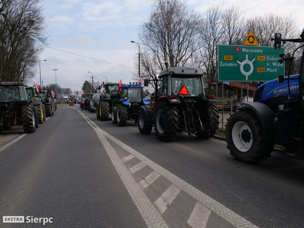 Protest rolników w Sierpcu