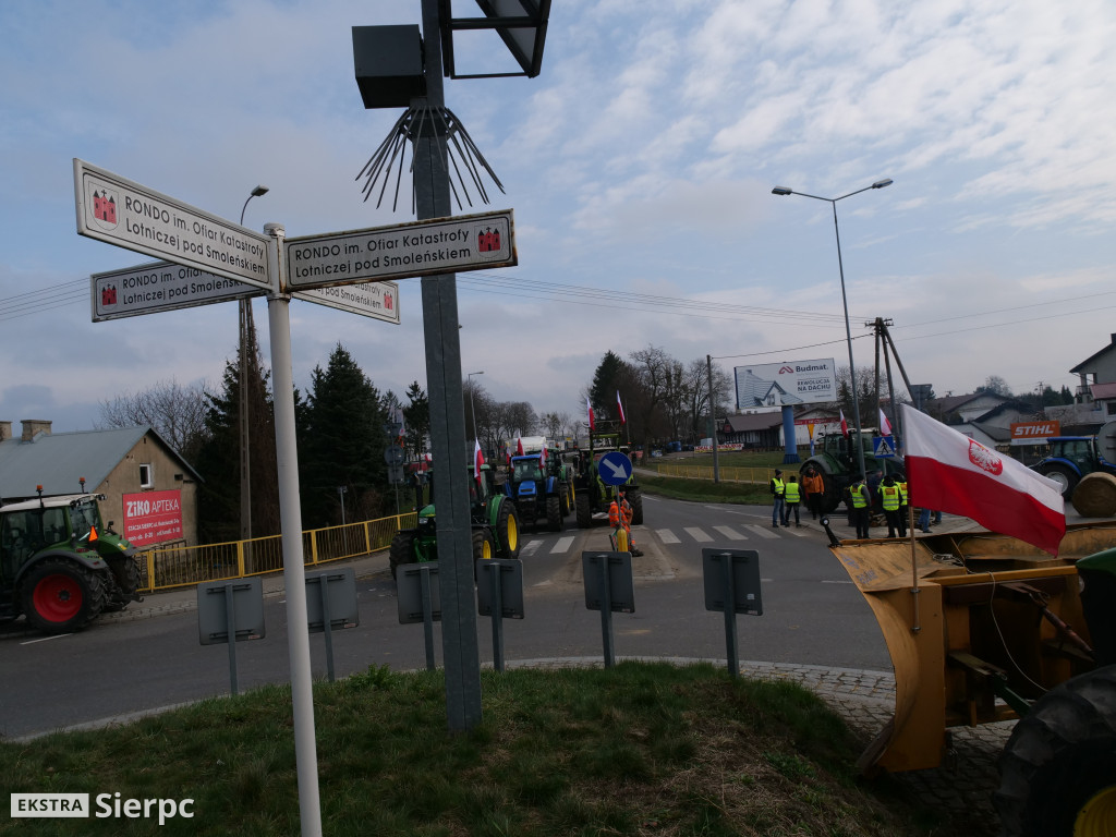 Protest rolników w Sierpcu