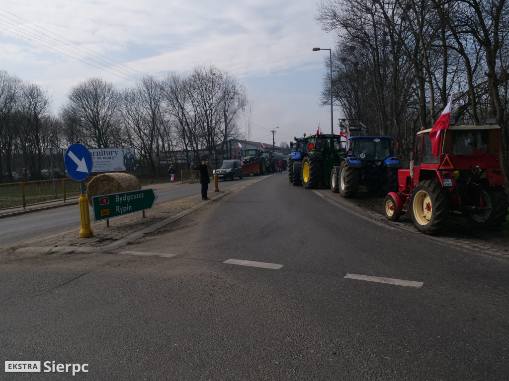 Protest rolników w Sierpcu