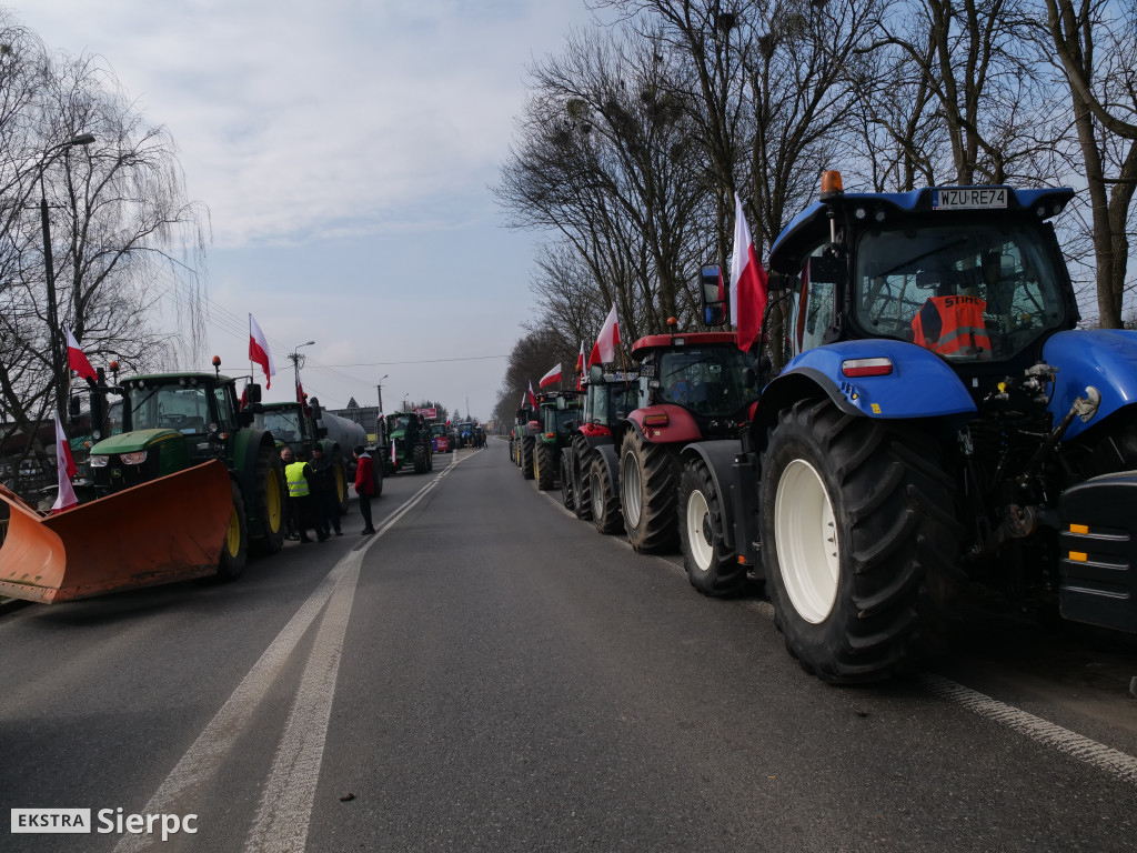 Protest rolników w Sierpcu