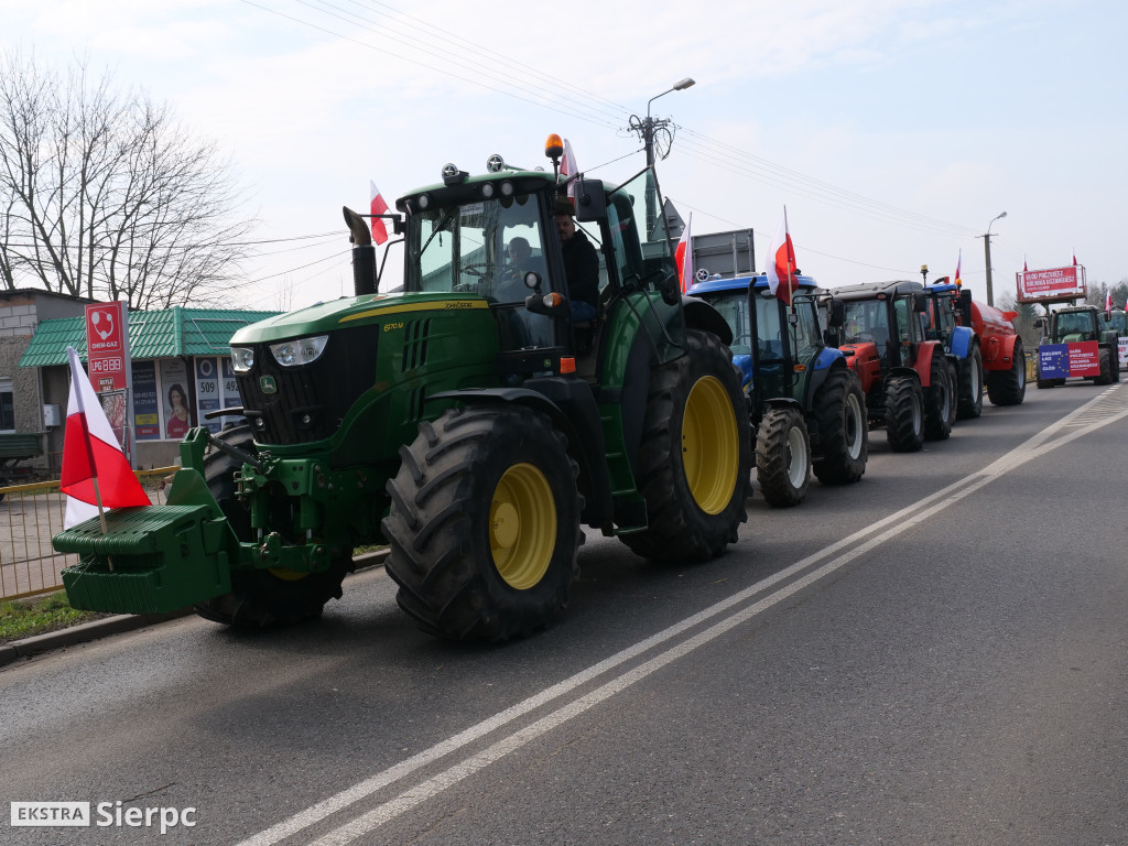 Protest rolników w Sierpcu