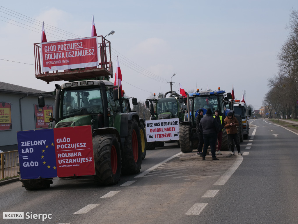 Protest rolników w Sierpcu