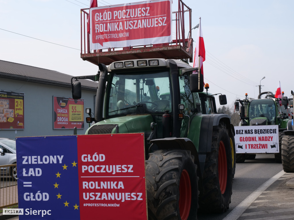 Protest rolników w Sierpcu