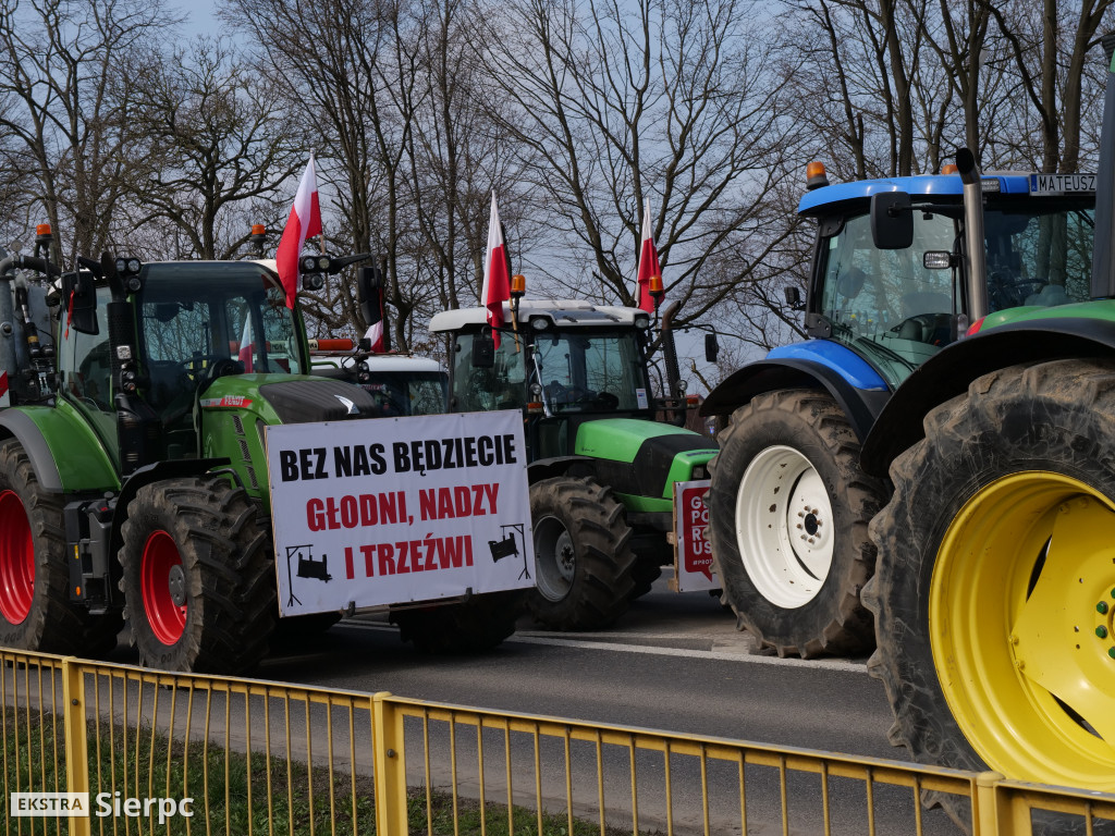 Protest rolników w Sierpcu