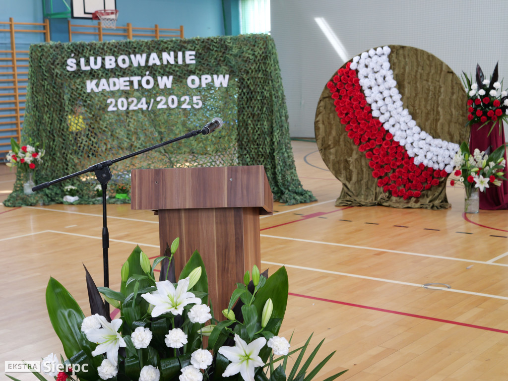 Ślubowanie kadetów w ZSS w Zawidzu Kościelnym