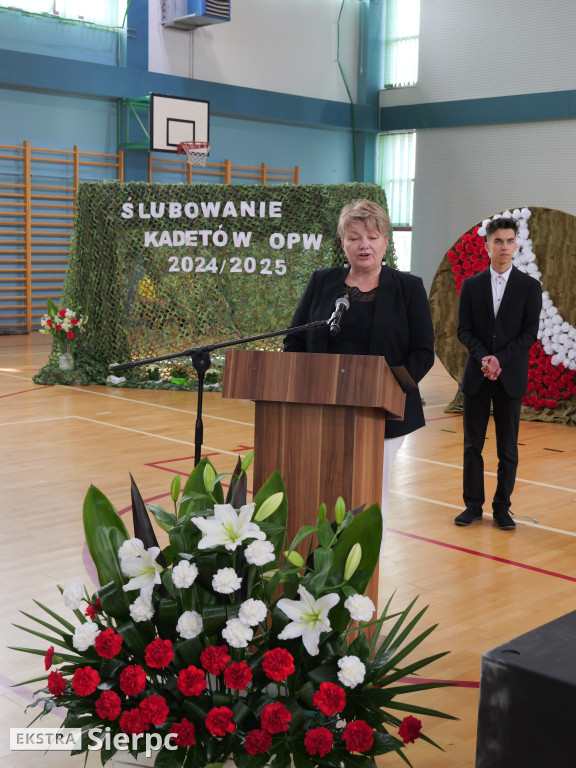 Ślubowanie kadetów w ZSS w Zawidzu Kościelnym