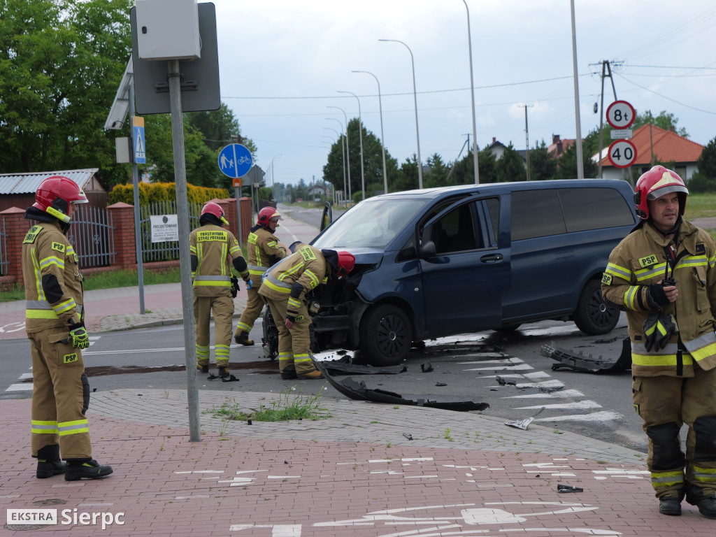 Zderzenie dwóch aut w Sierpcu