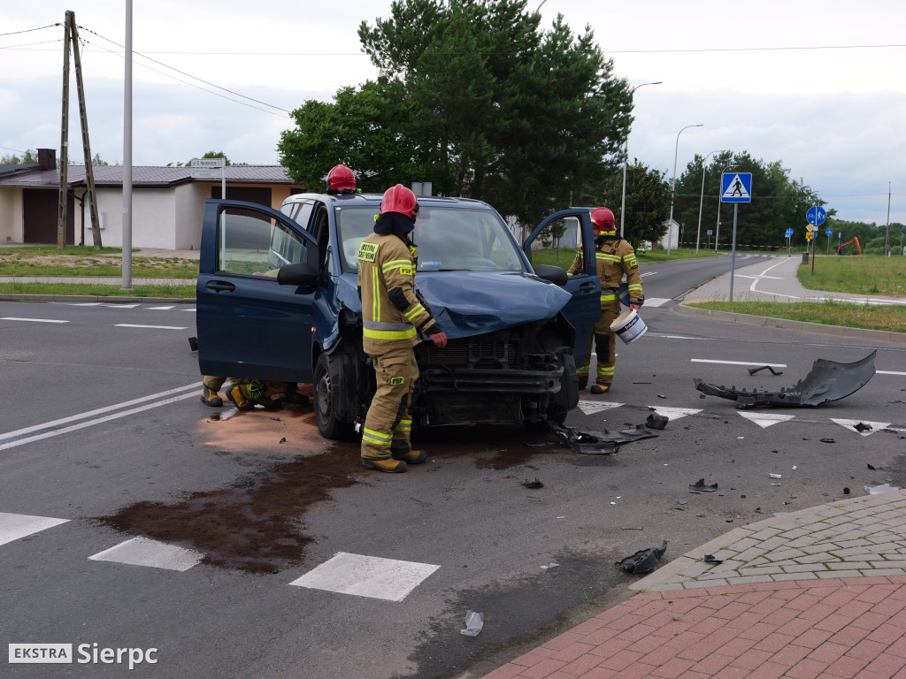 Zderzenie dwóch aut w Sierpcu