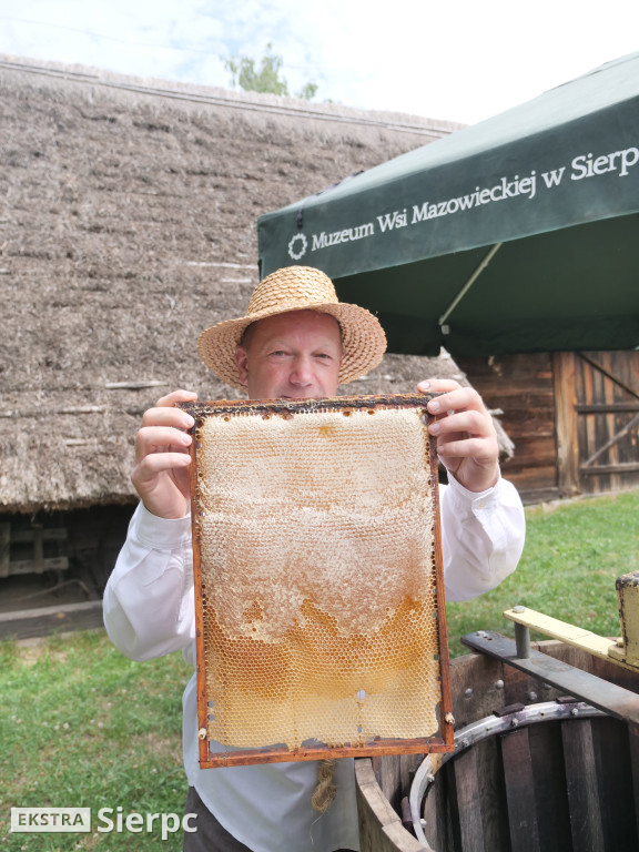 Miodobranie w skansenie