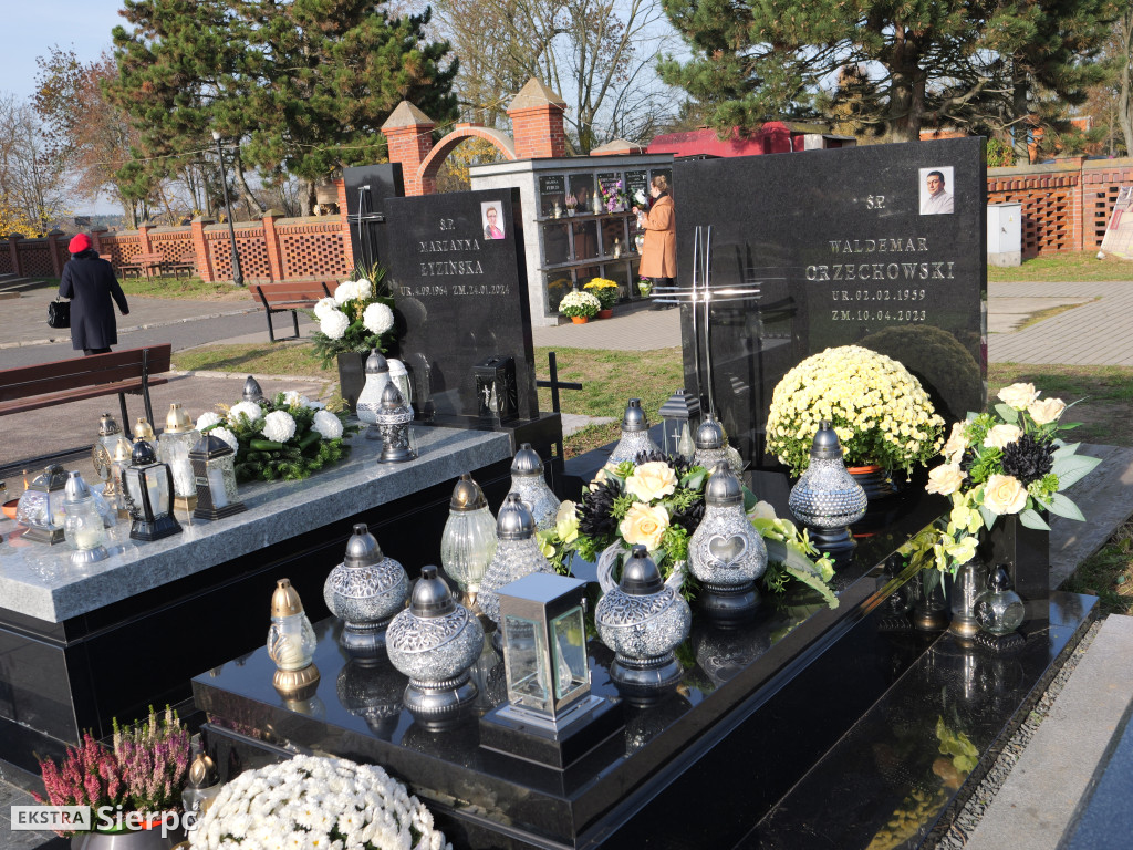 Wszystkich Świętych na sierpeckich cmentarzach