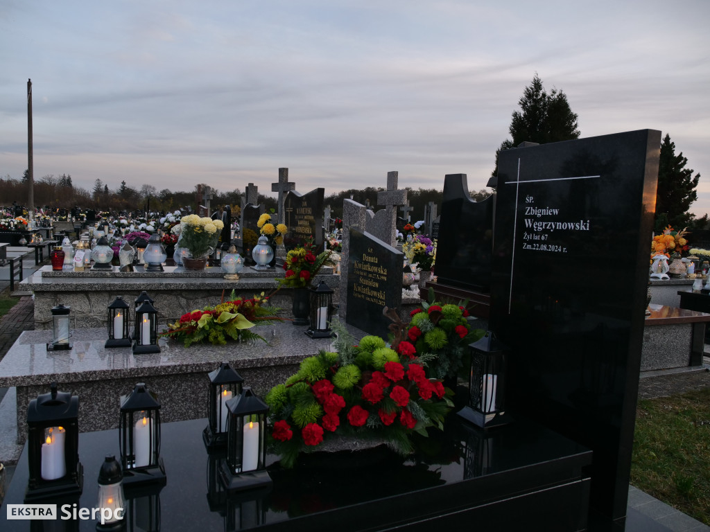 Wszystkich Świętych na sierpeckich cmentarzach