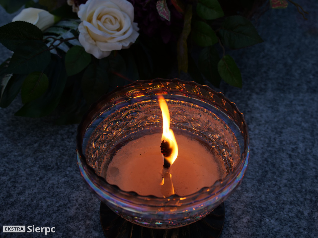 Wszystkich Świętych na sierpeckich cmentarzach