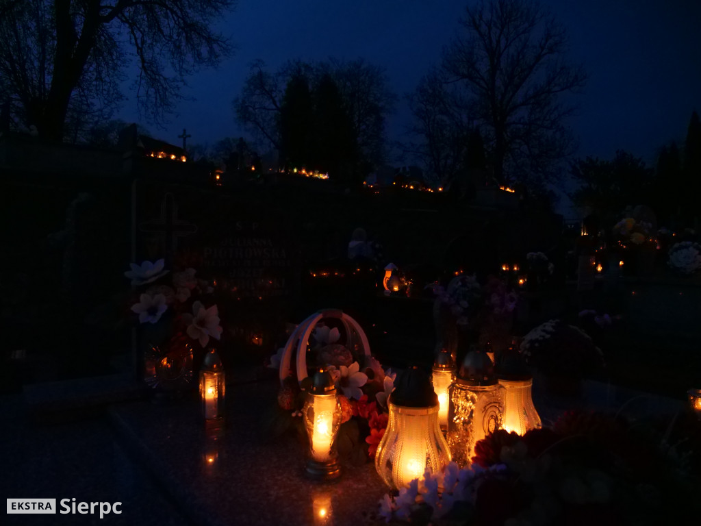 Wszystkich Świętych na sierpeckich cmentarzach