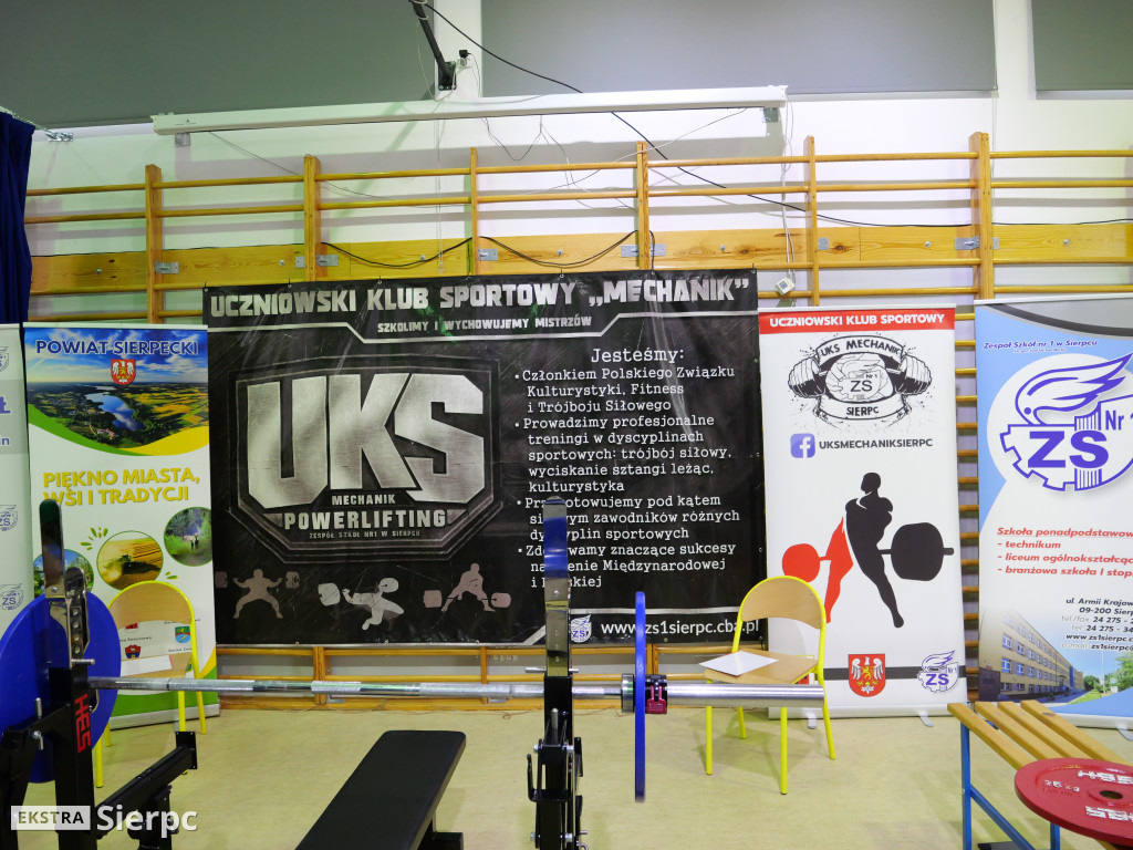Mistrzostwa ZS nr 1 wyciskaniu sztangi leżąc