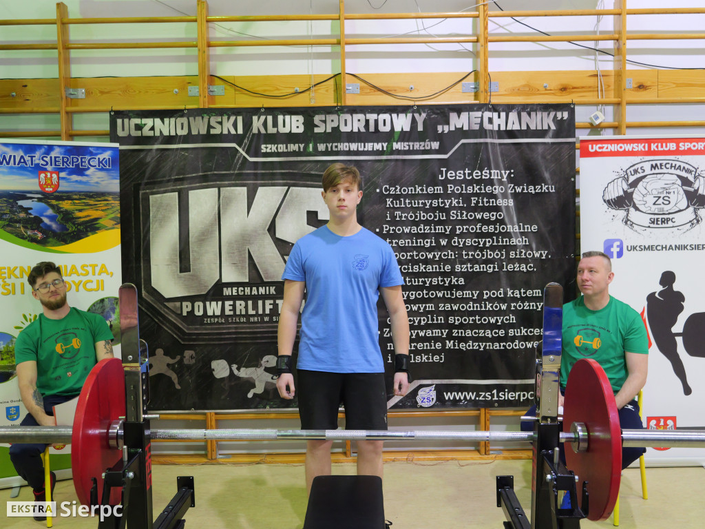 Mistrzostwa ZS nr 1 wyciskaniu sztangi leżąc