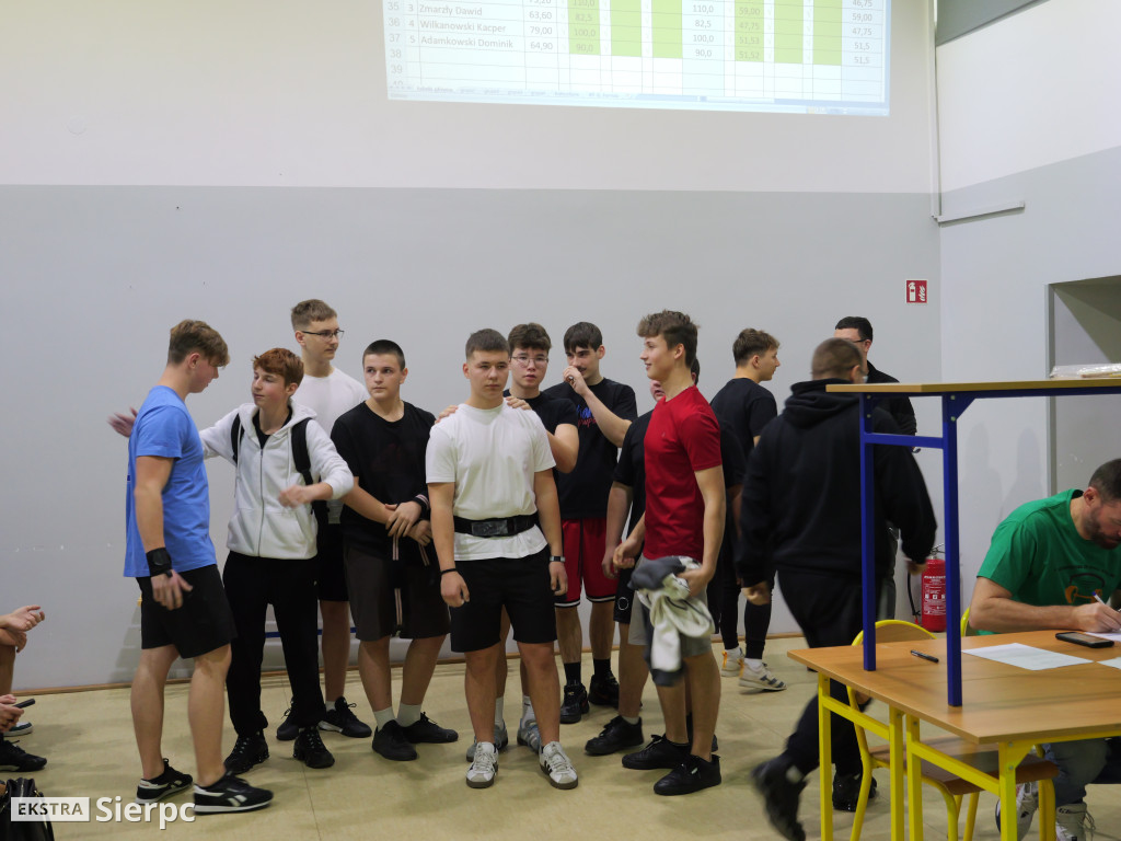 Mistrzostwa ZS nr 1 wyciskaniu sztangi leżąc