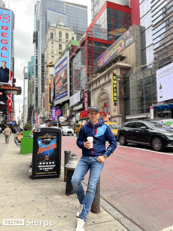 Jacek Chalicki w Nowym Jorku