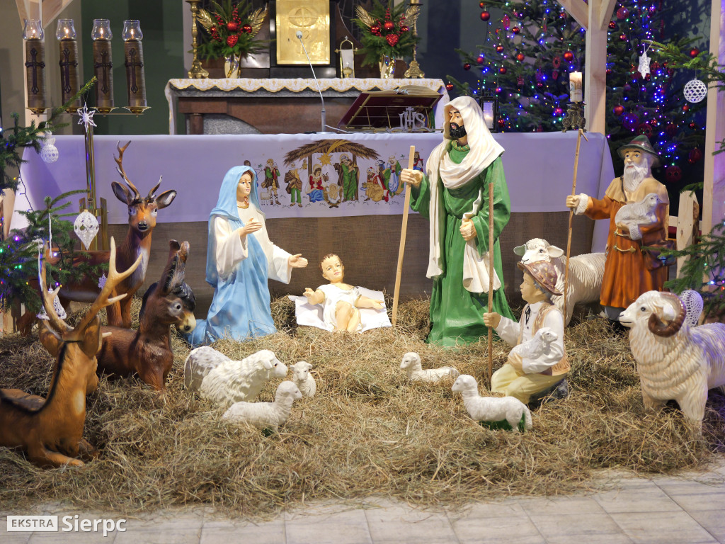Szopki bożonarodzeniowe w sierpeckich kościołach