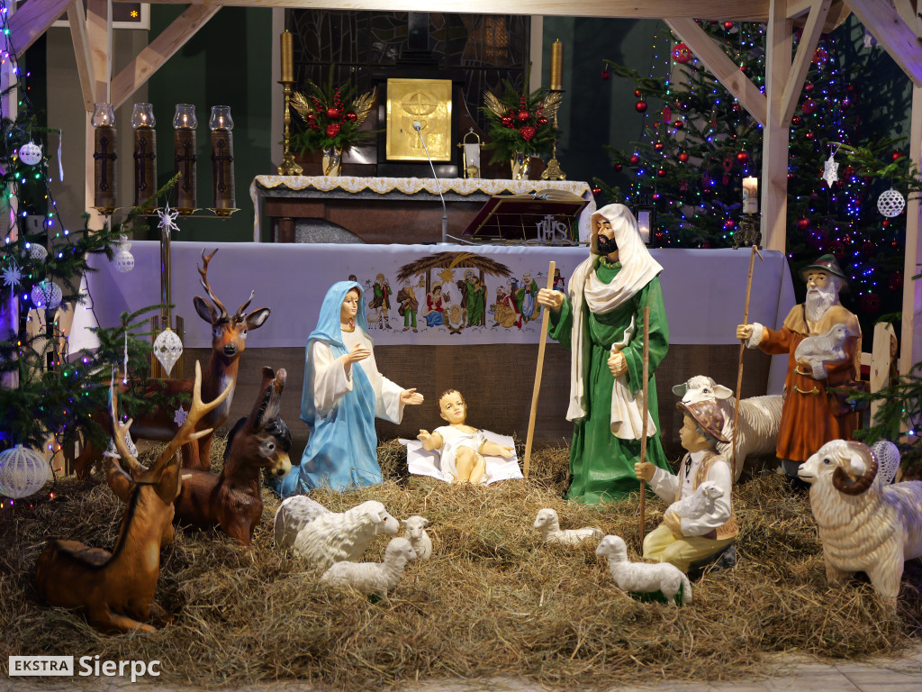 Szopki bożonarodzeniowe w sierpeckich kościołach