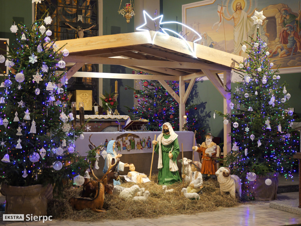 Szopki bożonarodzeniowe w sierpeckich kościołach
