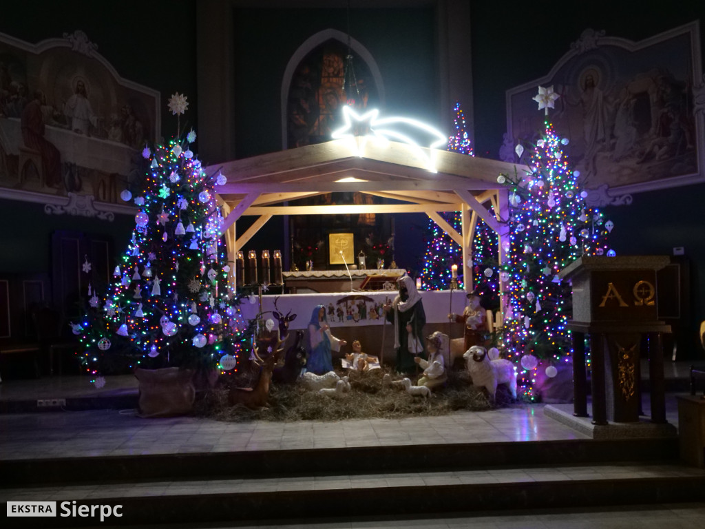 Szopki bożonarodzeniowe w sierpeckich kościołach