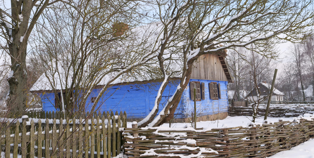 Zima w skansenie