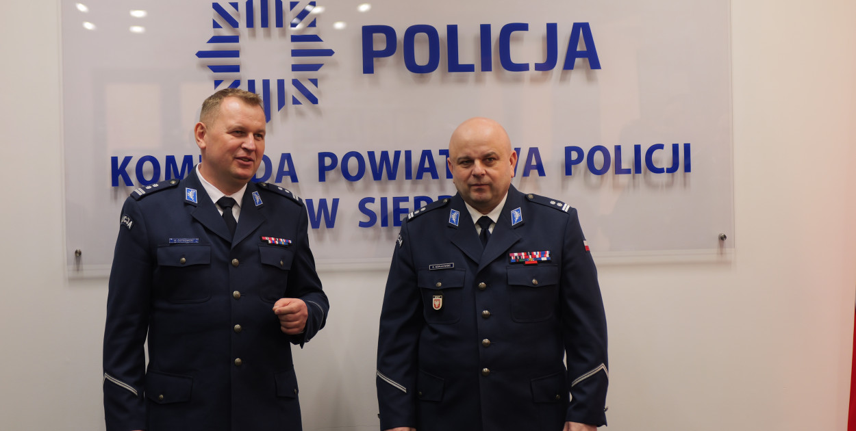 Pożegnanie Marcina Ostrowskiego w sierpeckiej KPP