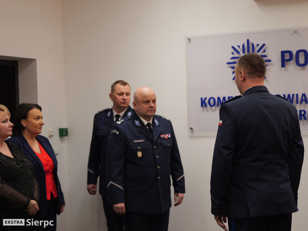 Pożegnanie Marcina Ostrowskiego w sierpeckiej KPP