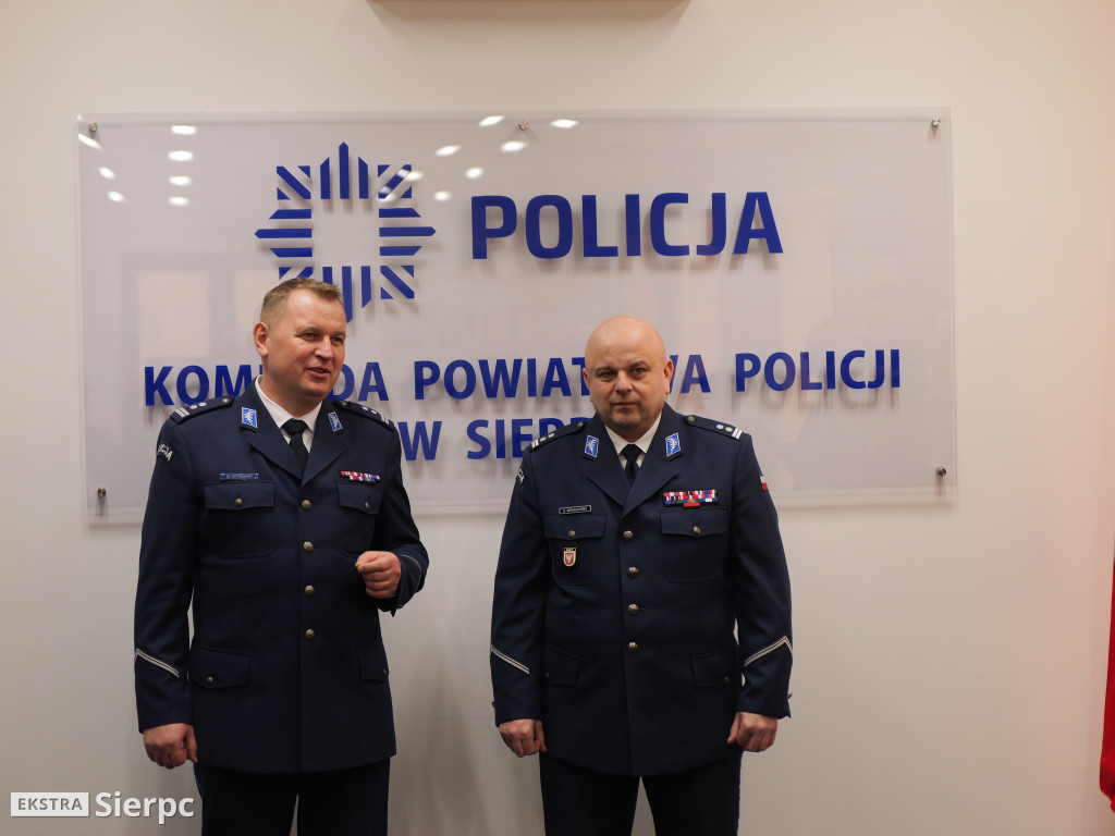 Pożegnanie Marcina Ostrowskiego w sierpeckiej KPP