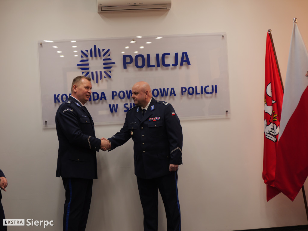 Pożegnanie Marcina Ostrowskiego w sierpeckiej KPP