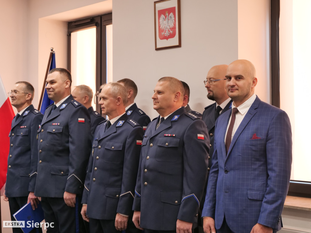 Pożegnanie Marcina Ostrowskiego w sierpeckiej KPP