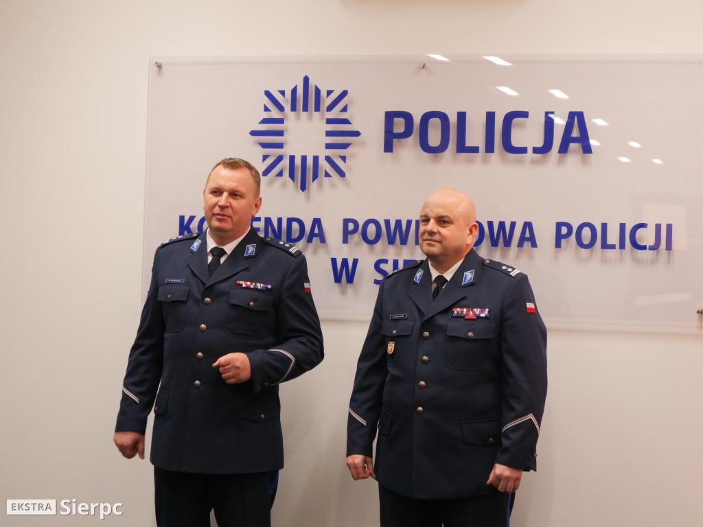 Pożegnanie Marcina Ostrowskiego w sierpeckiej KPP